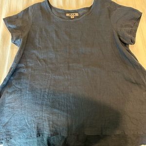 FLAX 100% Linen blouse woman’s size Small